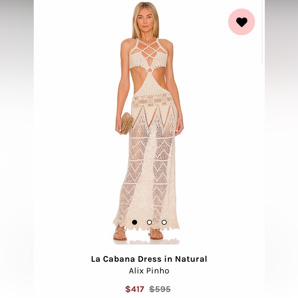 LA CABANA DRESS Tan High-Low Cut Out Halter Sundress